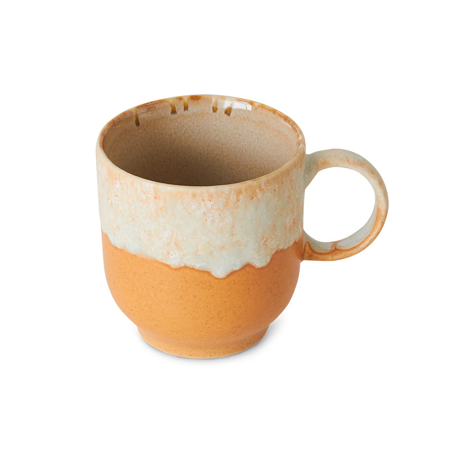 HK Living 70s ceramics café mug met oor 5 + 1 gratis - Oosterlinck