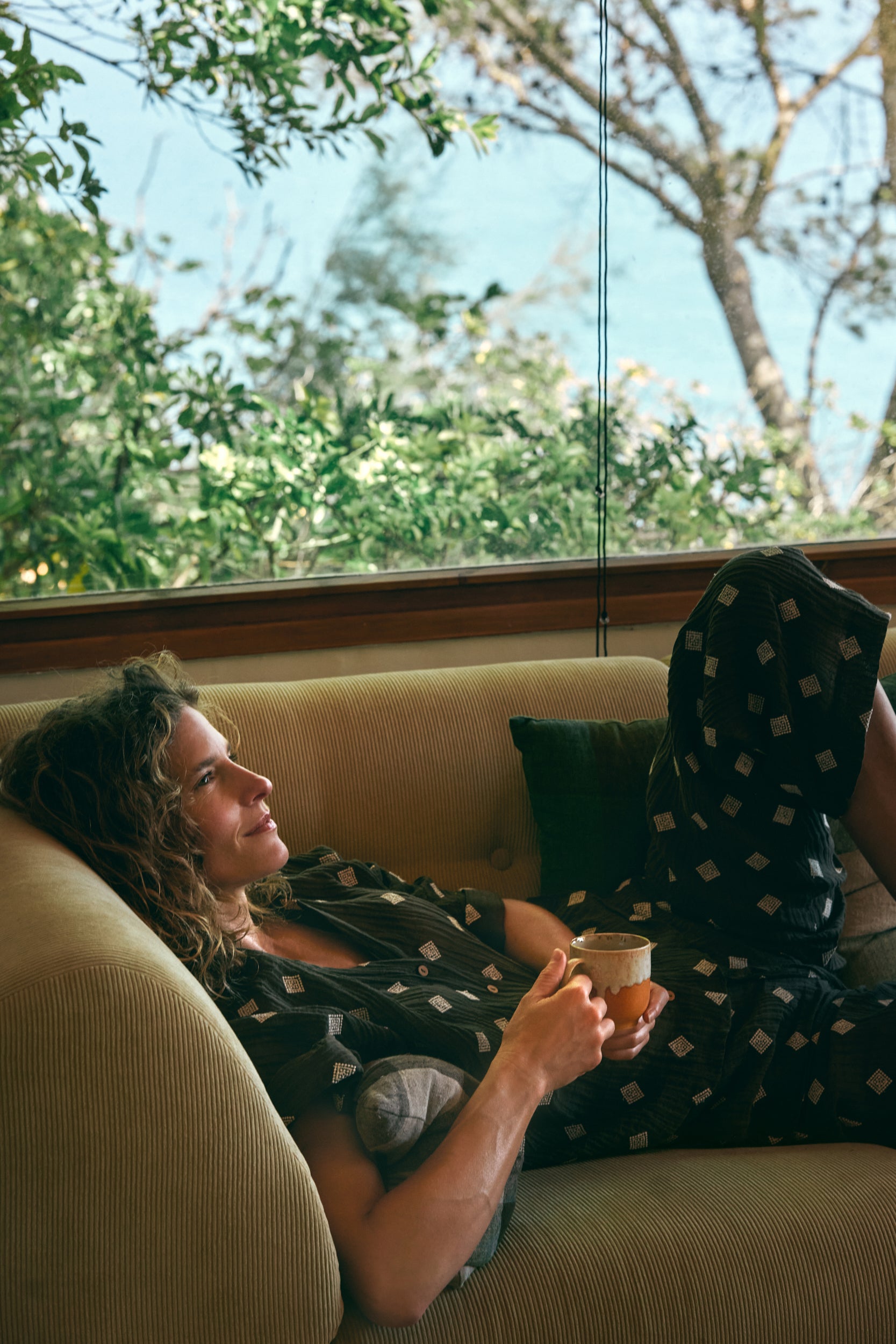 HK Living 70s ceramics café mug met oor 5 + 1 gratis - Oosterlinck