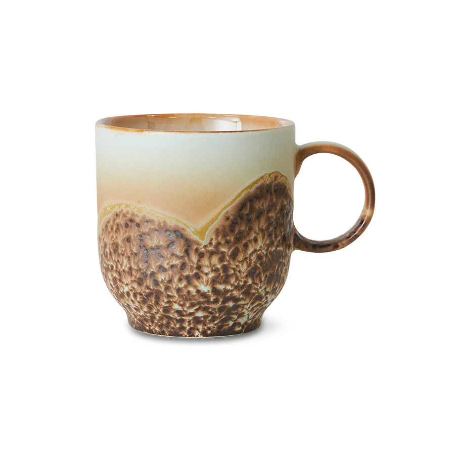 HK Living 70s ceramics café mug met oor - Oosterlinck