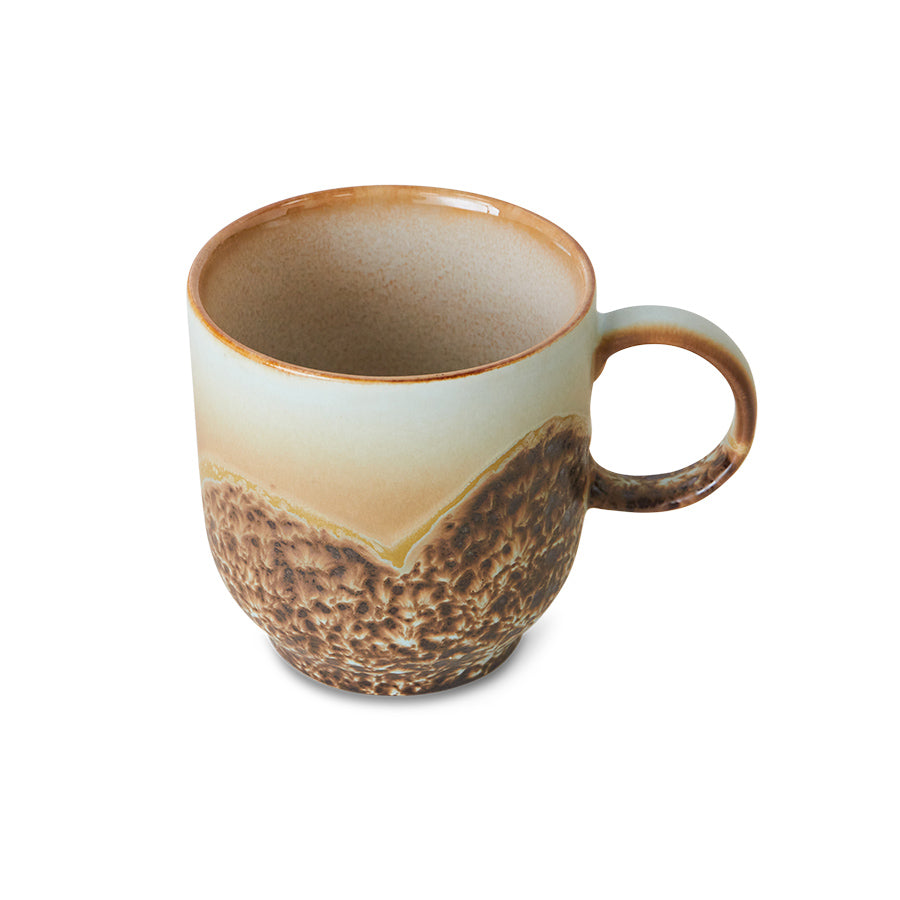 HK Living 70s ceramics café mug met oor - Oosterlinck