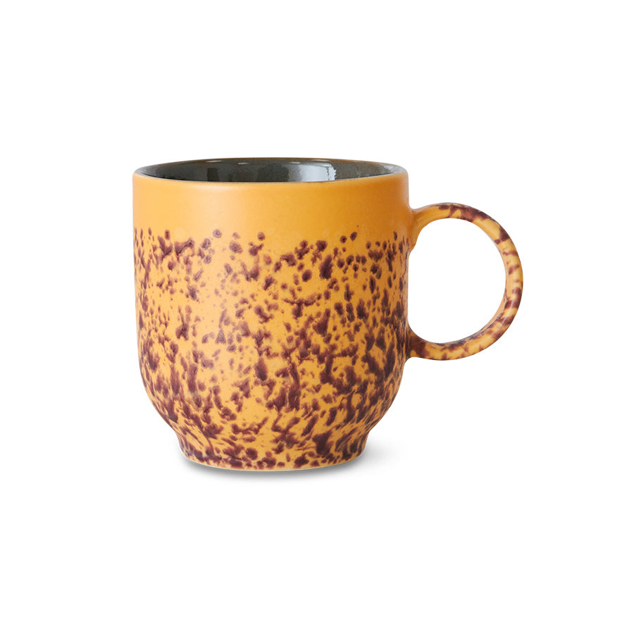 HK Living 70s ceramics café mug met oor - Oosterlinck