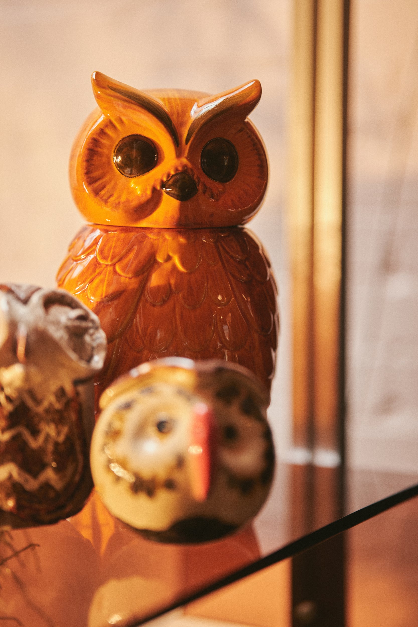 HK Living 70s ceramics jar owl - Oosterlinck
