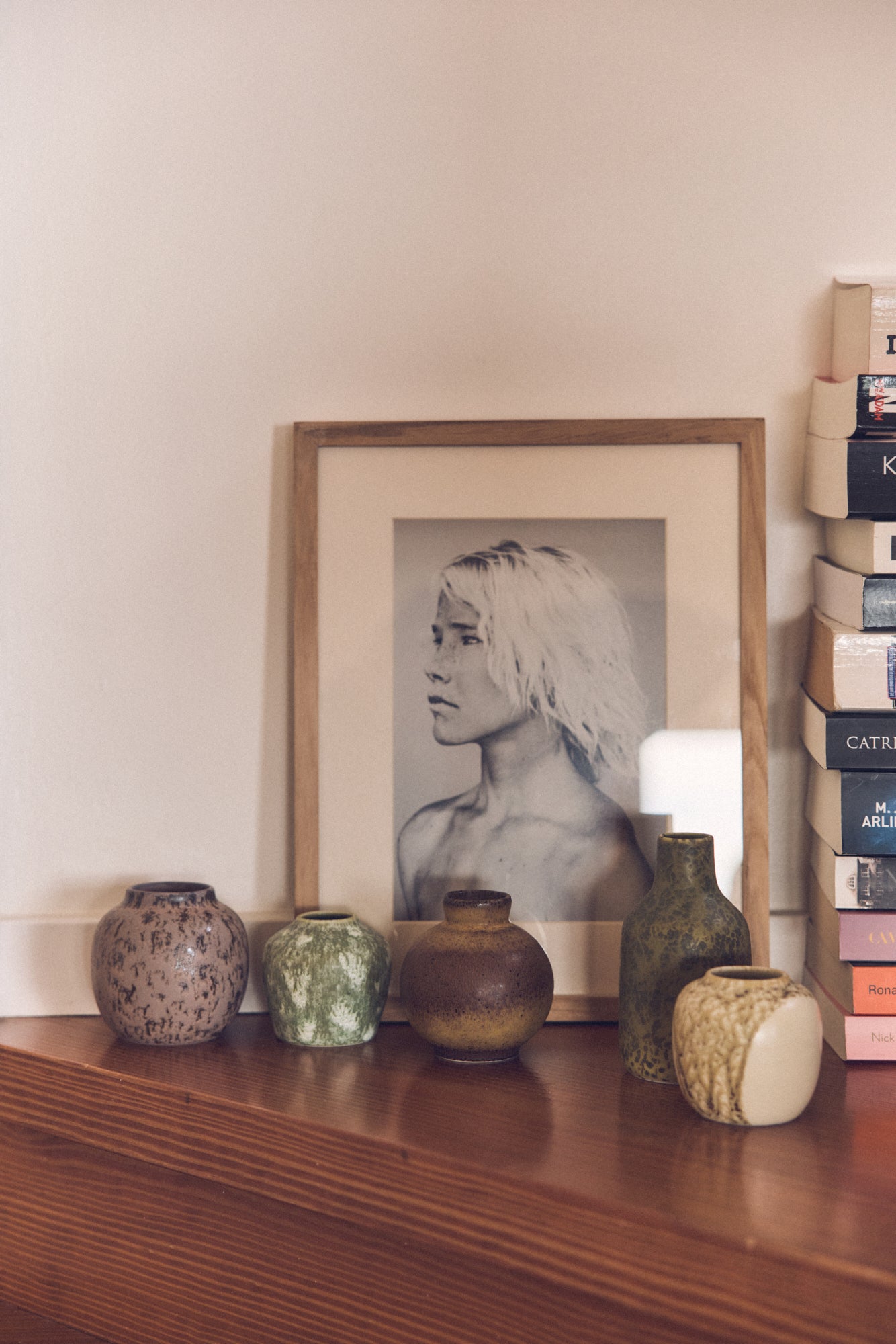 HK Living 70s ceramics small vases Pursuit - set van 5 - Oosterlinck