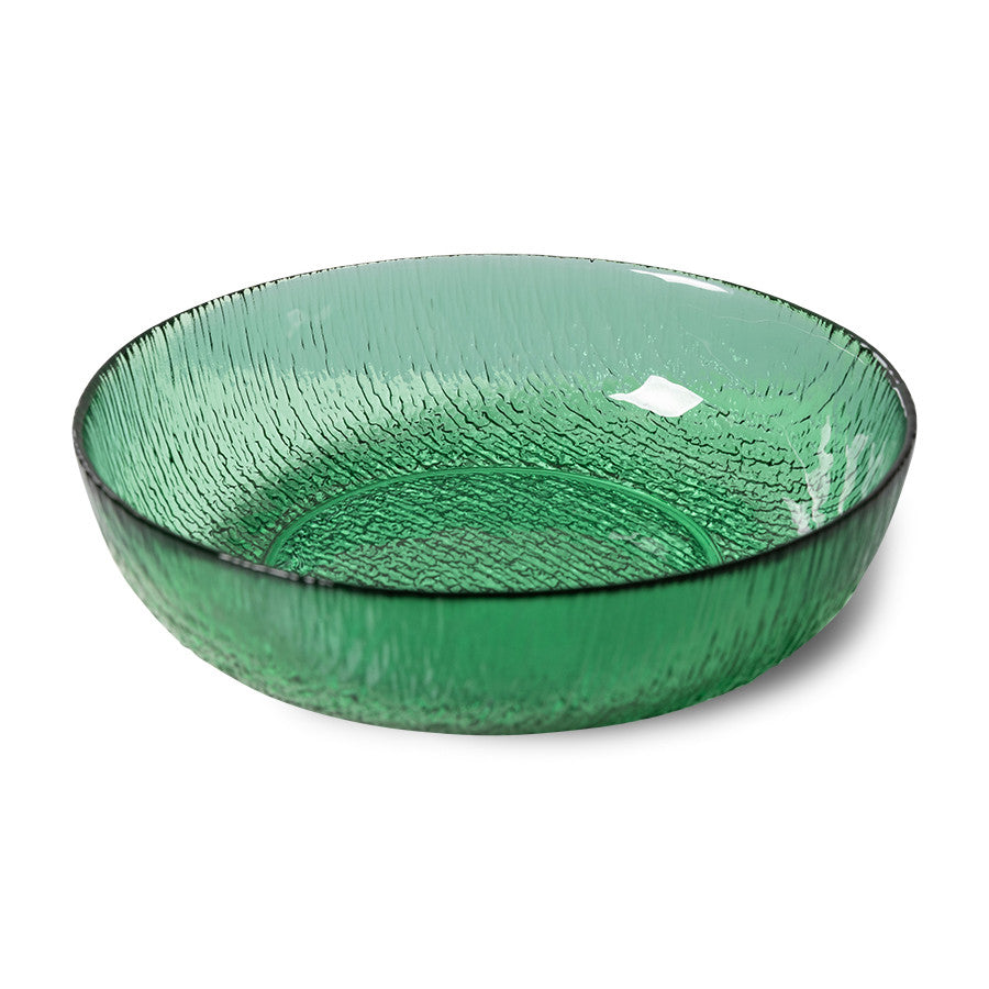 HK Living The Emeralds: Glass bowls / diepe borden - Oosterlinck