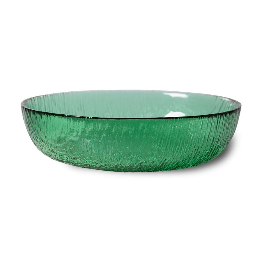 HK Living The Emeralds: Glass bowls / diepe borden - Oosterlinck
