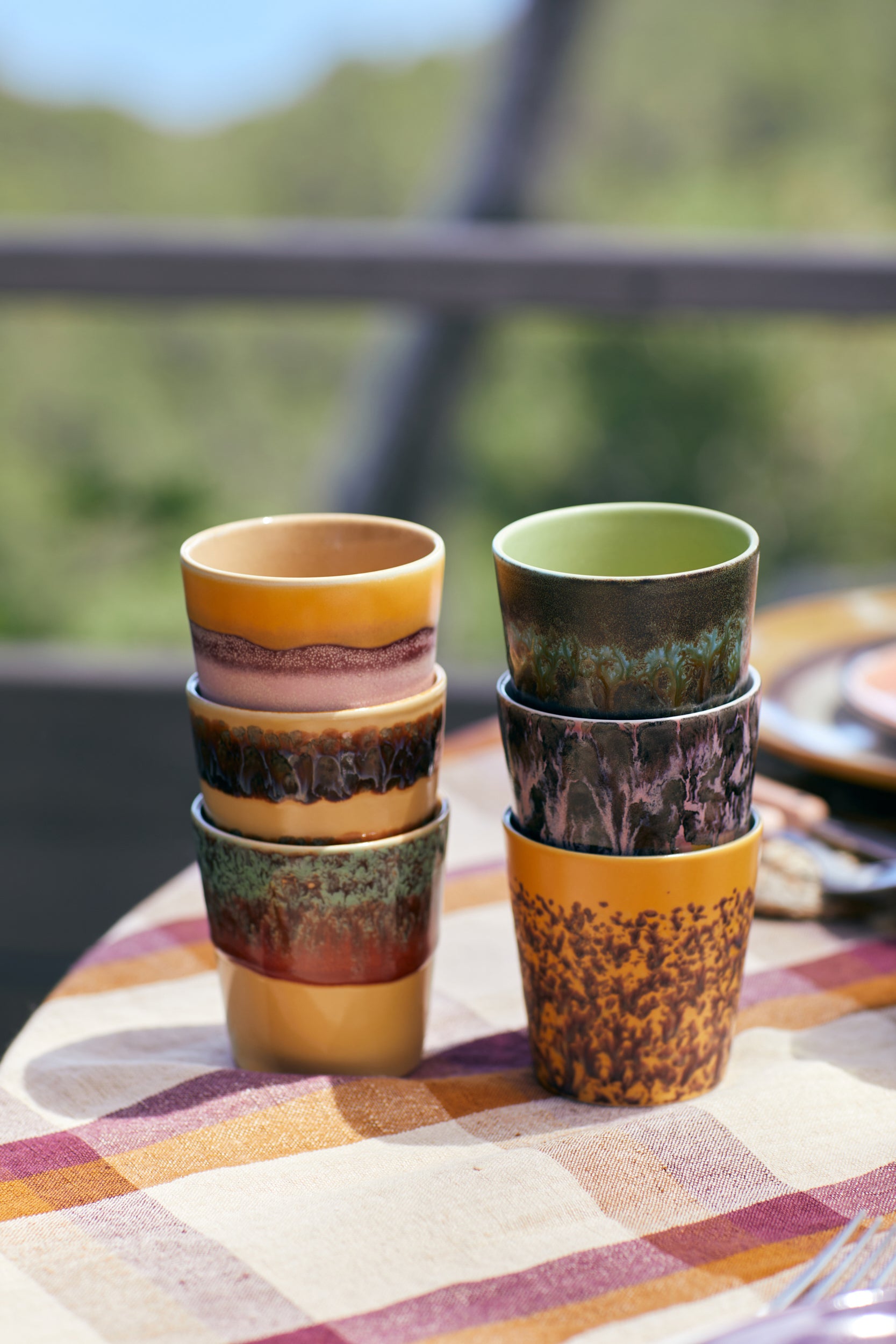 HK Living 70s ceramics coffee mug - Oosterlinck