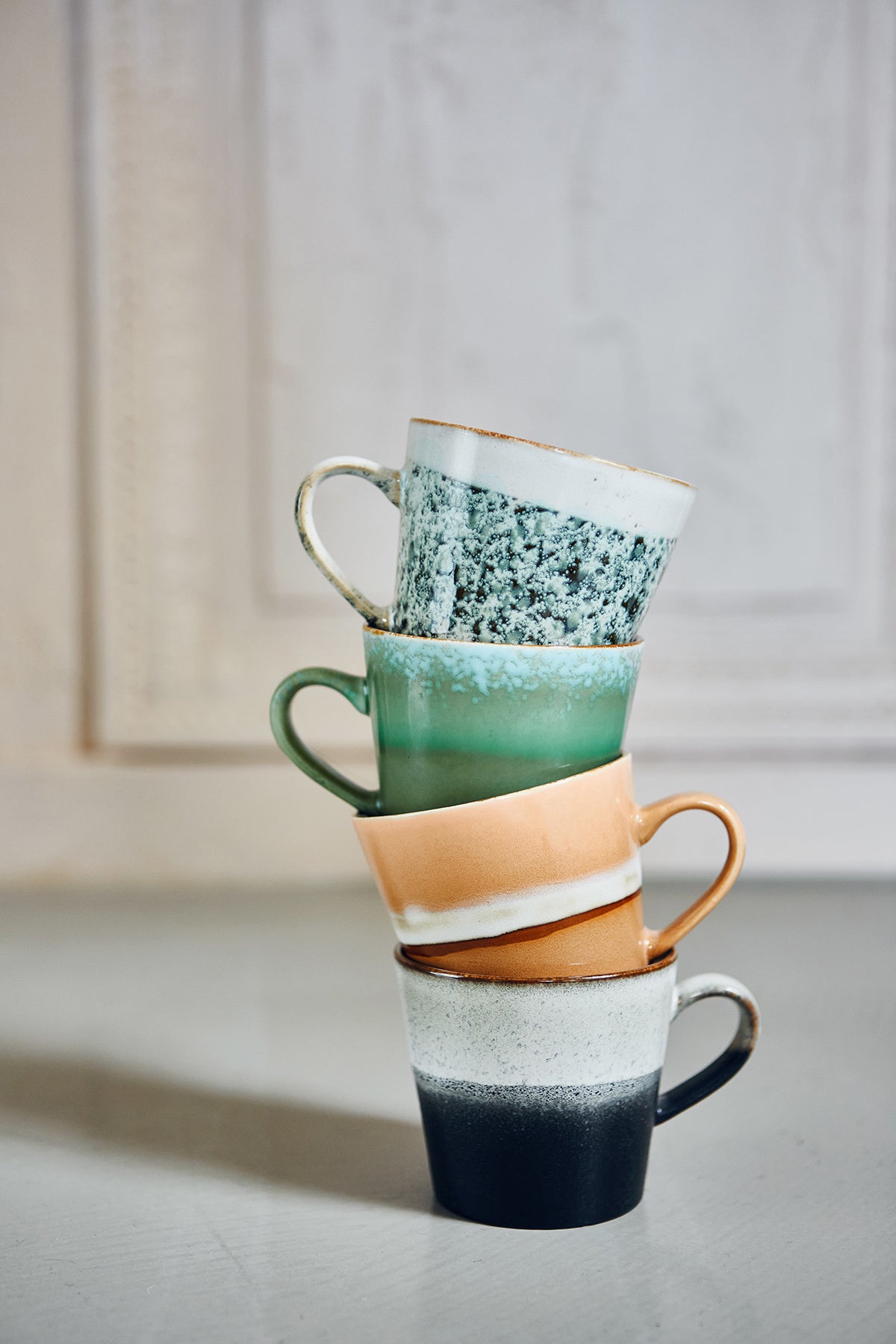 HK Living 70s ceramics cappuccino mug - Oosterlinck