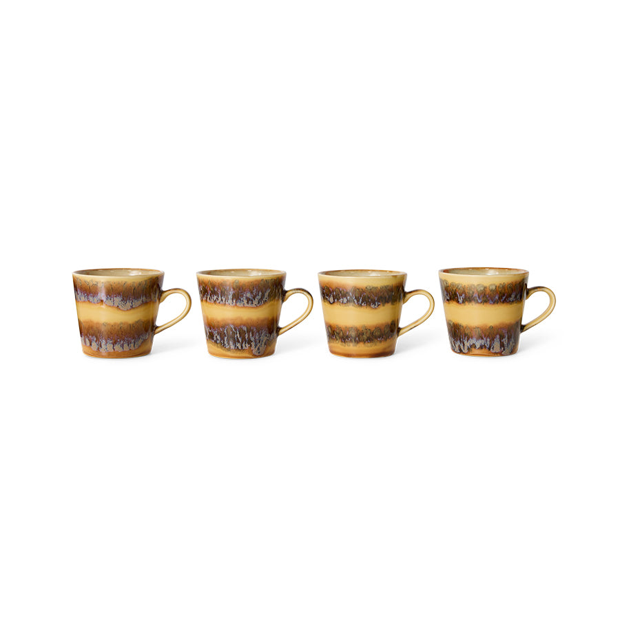 HK Living 70s ceramics cappuccino mug - Oosterlinck