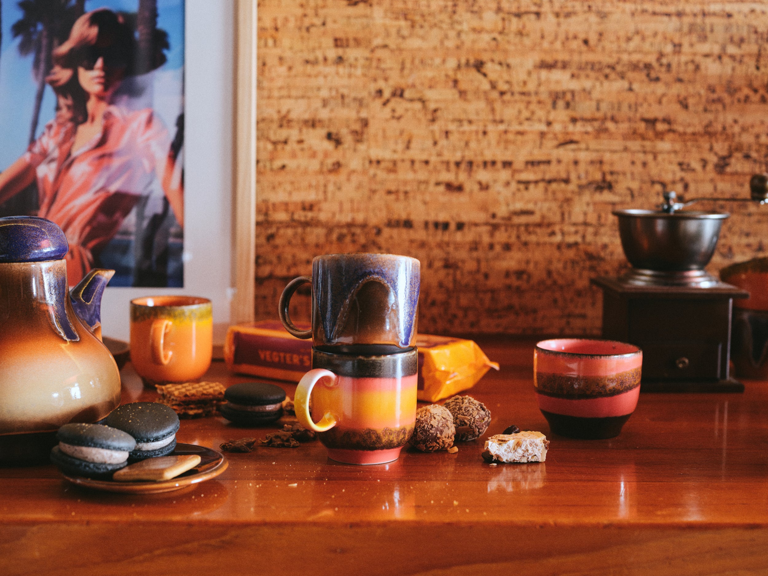 HK Living 70s ceramics coffee cup - varianten - Oosterlinck
