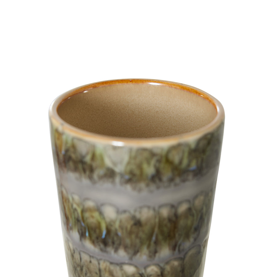 HK Living 70s ceramics latte mug - Oosterlinck