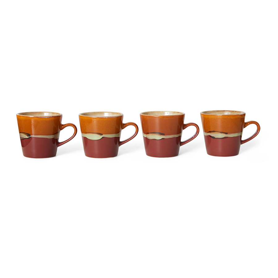 HK Living 70s ceramics americano mug 5+1 gratis - Oosterlinck