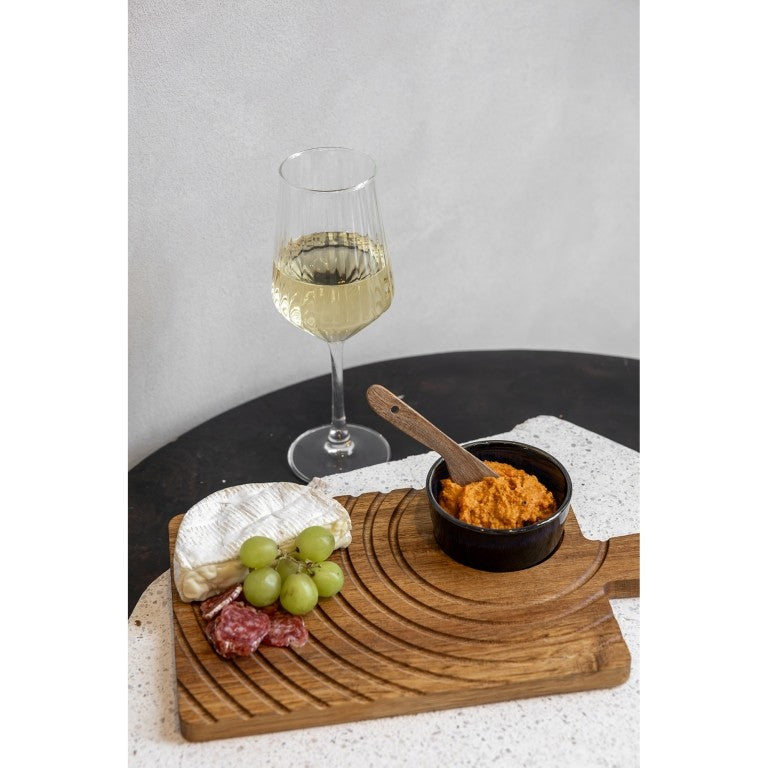 Jens Living Serveerset rechthoekige plank met handvat en potje - Oosterlinck Home