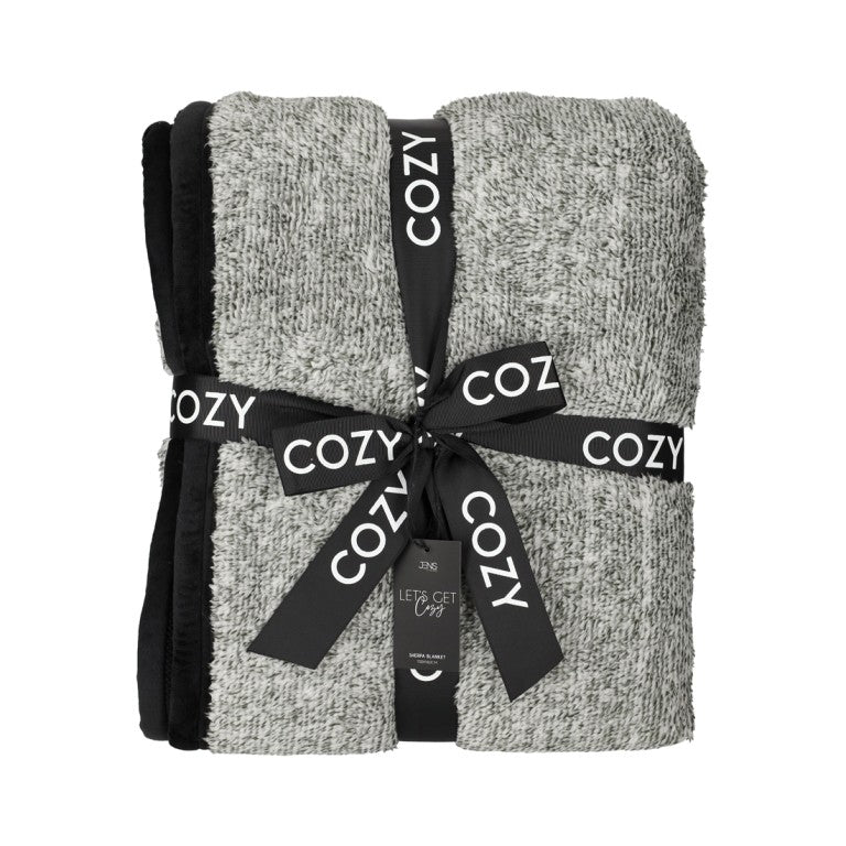 Jens Living Sherpa plaid in fleece - Oosterlinck Home