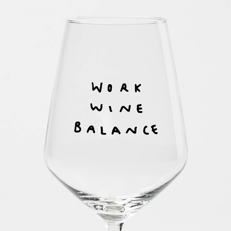 HOLY APEROLY -  Glas "Work wine balance" - Oosterlinck