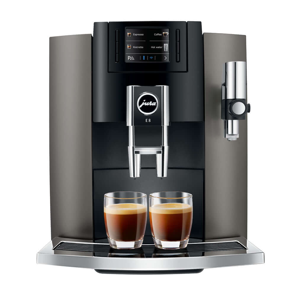 Jura E8 Dark Inox Volautomatische koffiemachine + GRATIS PRODUCTEN - Oosterlinck