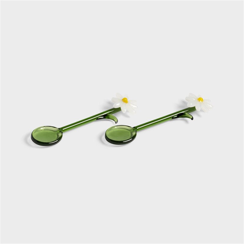 &Klevering Flora glass spoons / set van 2 - Oosterlinck