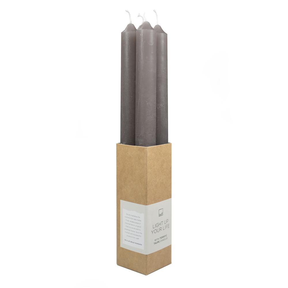 LEEFF - Tafelkaarsen / Dinercandles- set van 4 - verschillende kleuren - Oosterlinck