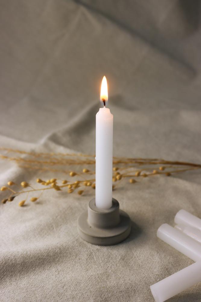 LEEFF Giftbox mini-candles met kandelaartje - 2 kleuren - Oosterlinck