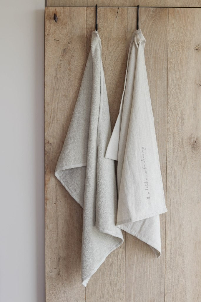 LEEFF Handdoekenset This kitchen is for dancing - Oosterlinck Home