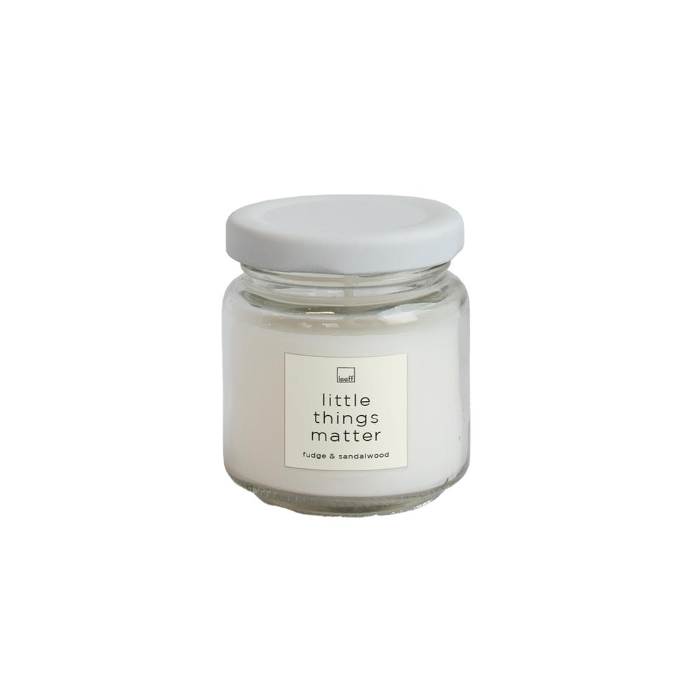 LEEFF Jar kaars small "Jij bent lief" of "Little things matter" - Oosterlinck