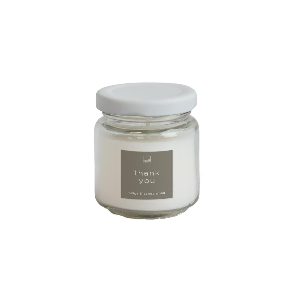 LEEFF Jar candle small - diverse opschriften - Oosterlinck