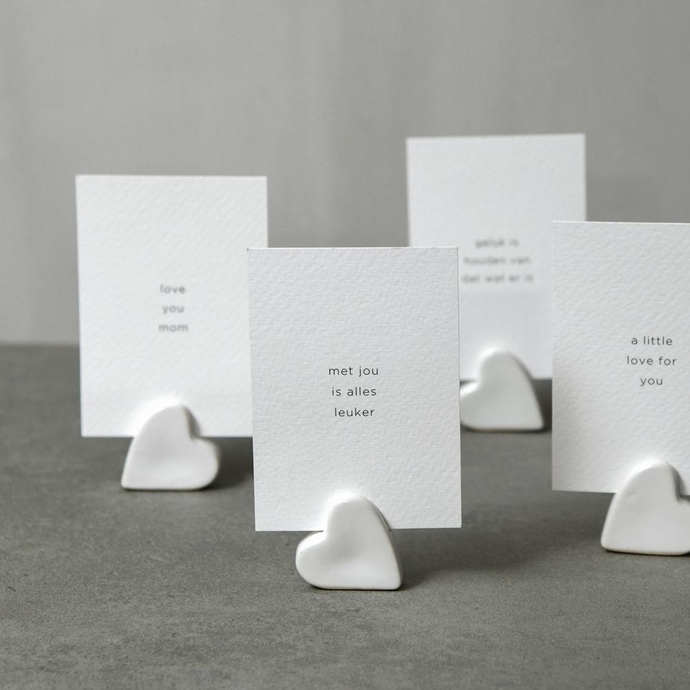 LEEFF Card holder met quote - diverse varianten - Oosterlinck