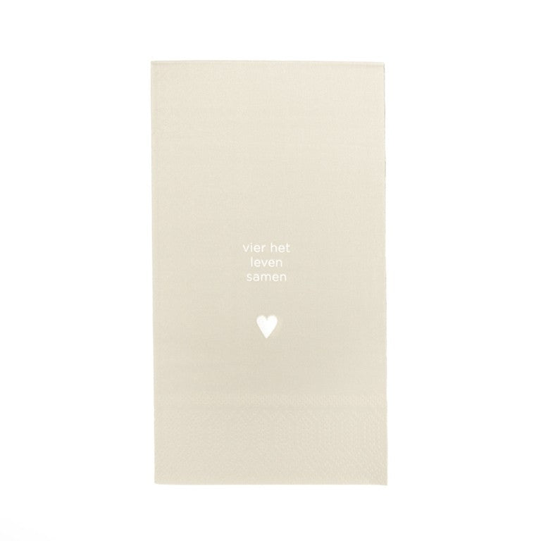 Leeff Servetten Vier het leven samen - Oosterlinck Home