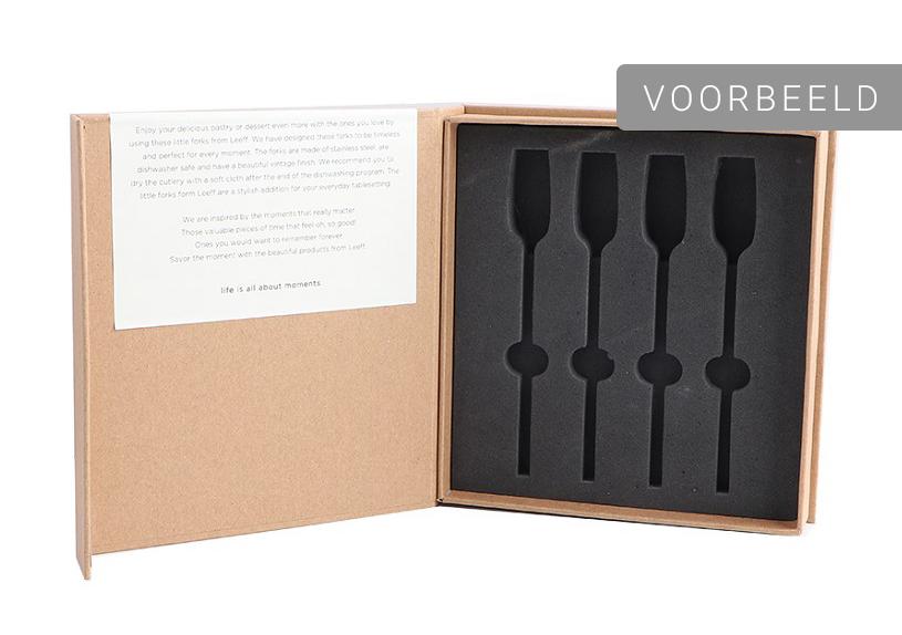 LEEFF Taartvorken Charlot rosé gold - set van 4 - Oosterlinck