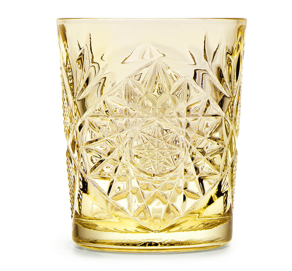 Libbey Hobstar gekleurd glas - Oosterlinck