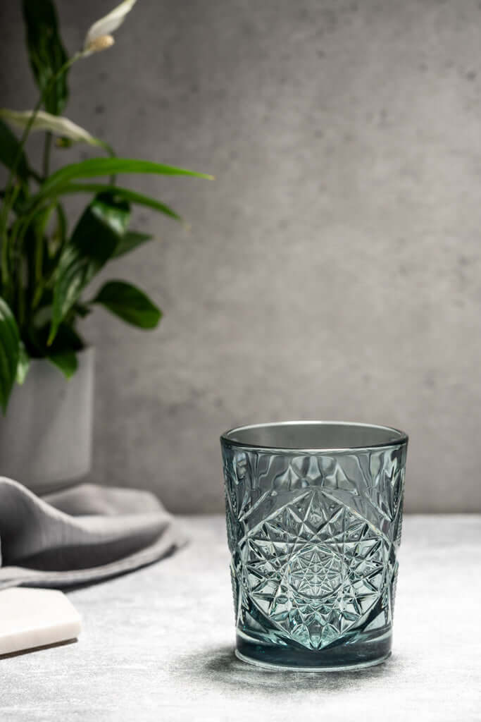 Libbey Hobstar gekleurd glas - Oosterlinck