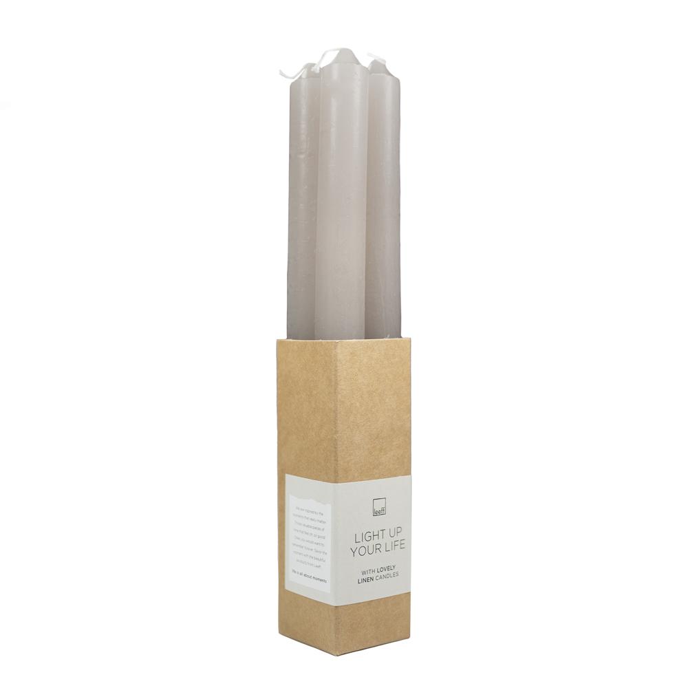 LEEFF - Tafelkaarsen / Dinercandles- set van 4 - verschillende kleuren - Oosterlinck