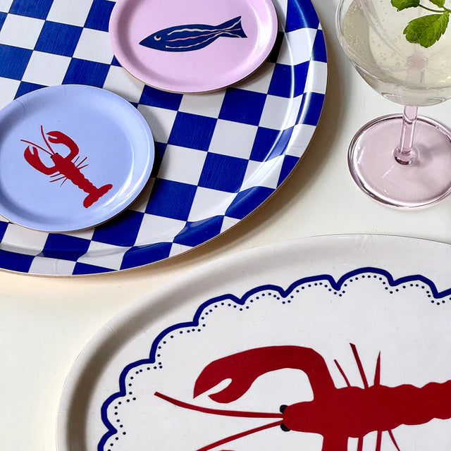 Blu Kat Serveerplateau ovaal Lobster - Oosterlinck Home