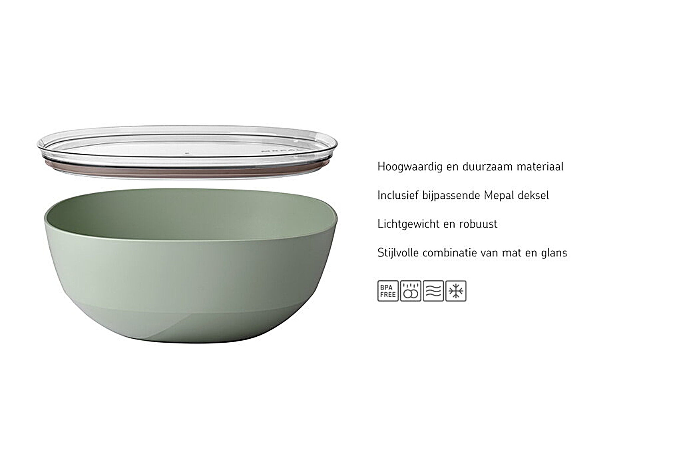 Mepal Serving bowl / slakom 5L Silueta - Oosterlinck