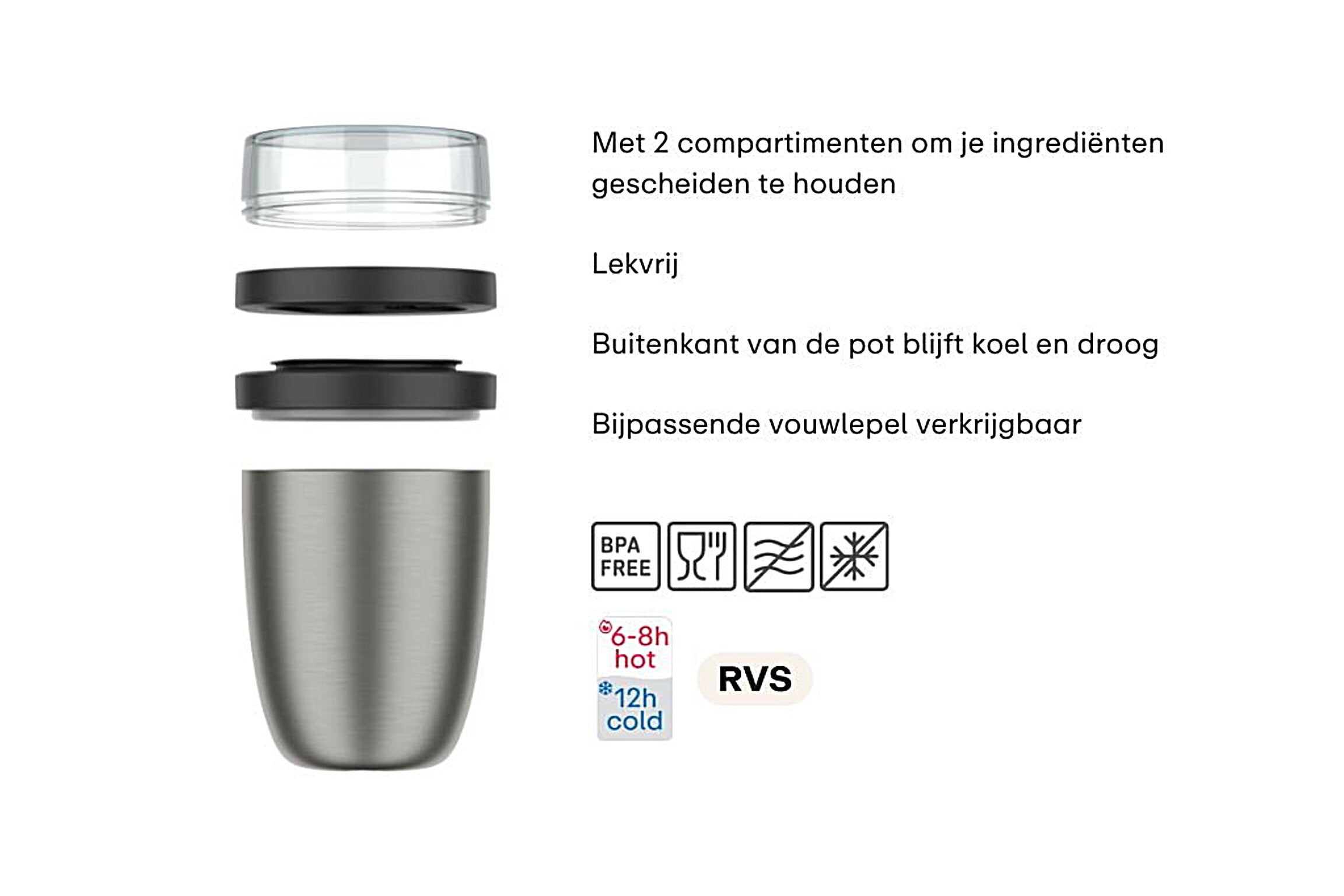 Mepal Thermos lunchpot Ellipse - verschillende kleuren - Oosterlinck