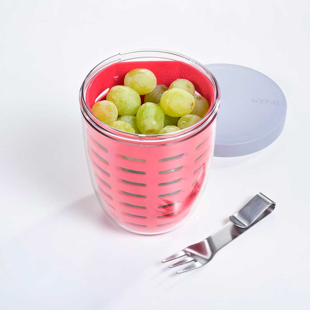 Mepal Fruit & veggie lunchpot Elipse - roze of rood - Oosterlinck