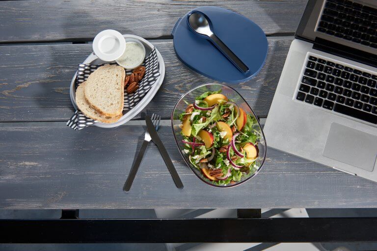 Mepal Saladebox ellipse - verschillende kleuren - Oosterlinck