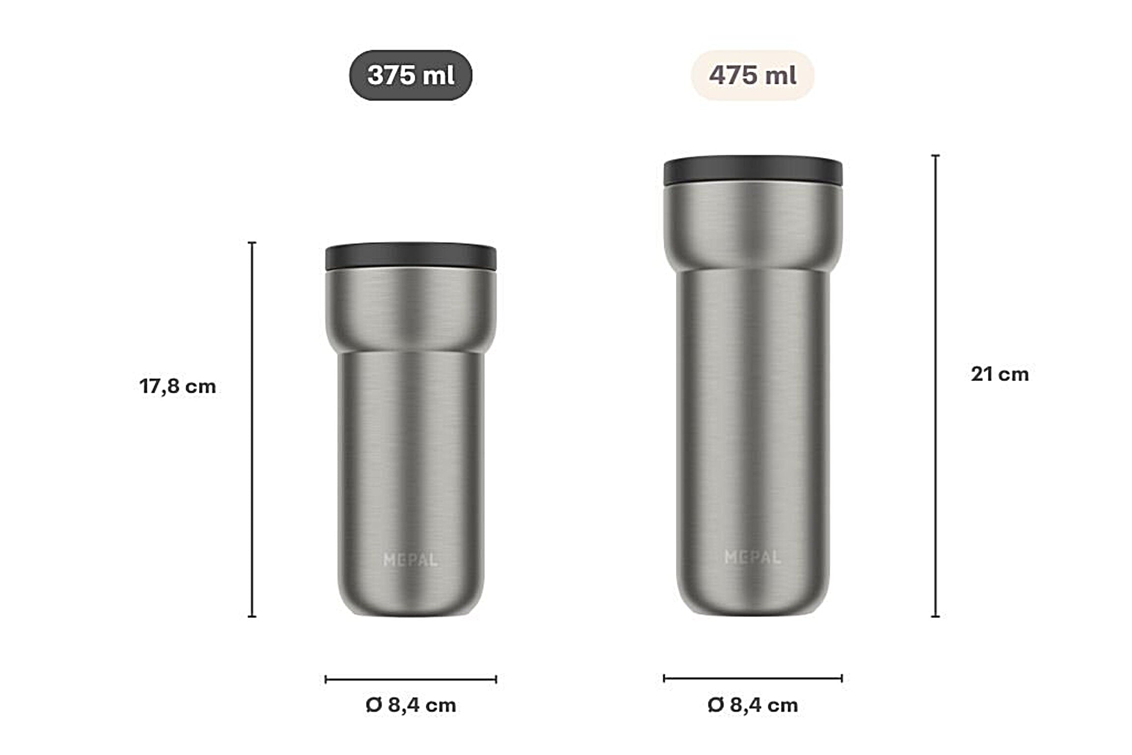 Mepal thermosbeker Ellipse 3,75L- kleurvarianten - Oosterlinck