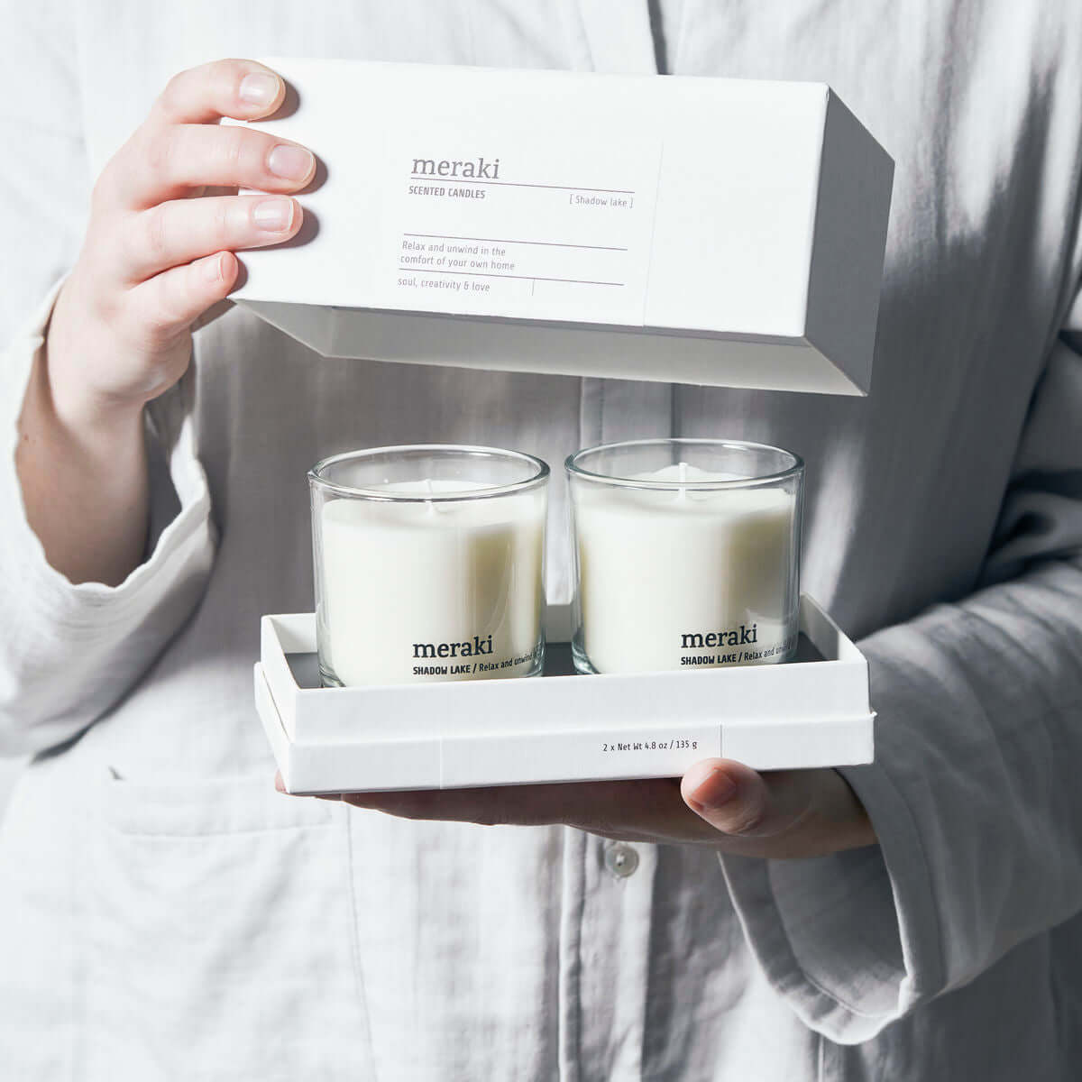 Meraki Scented candle - verschillende geuren - set van 2 - Oosterlinck