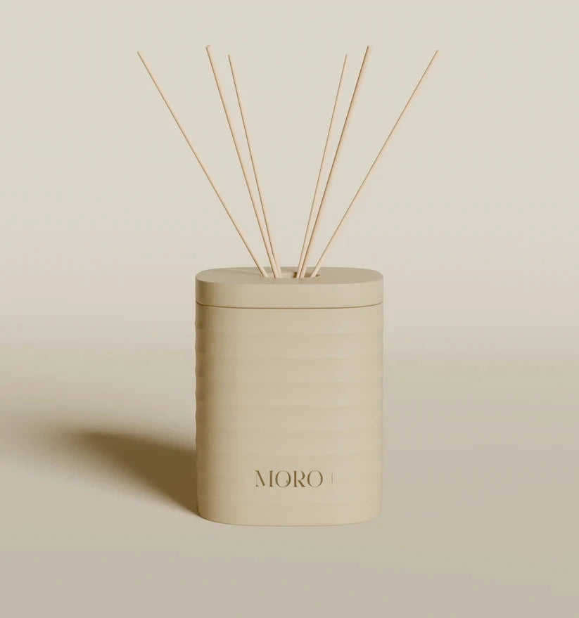 Moro Essentials geurdiffuser Santal & Violet, decoratieve diffuser voor een warme, houtachtige geur