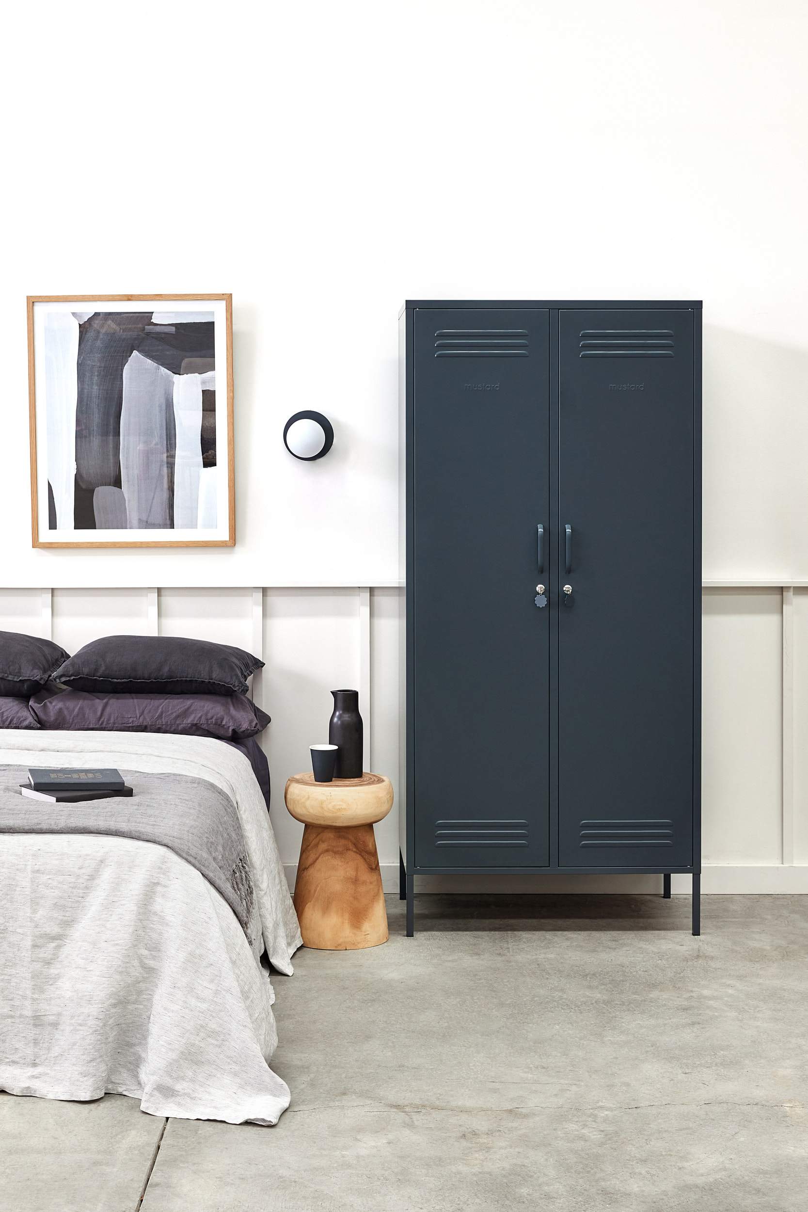 Mustard Made locker Twinny Slate - Oosterlinck