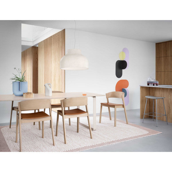 Muuto Cover Lounge chair met lederen zitvlak - verschillende varianten - Oosterlinck