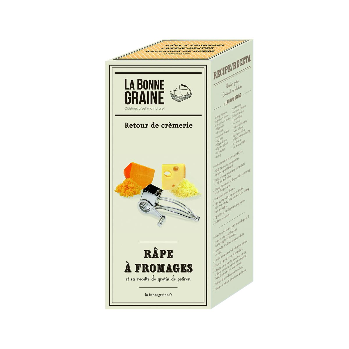 La Bonne Graine kaasmolen inox - Oosterlinck