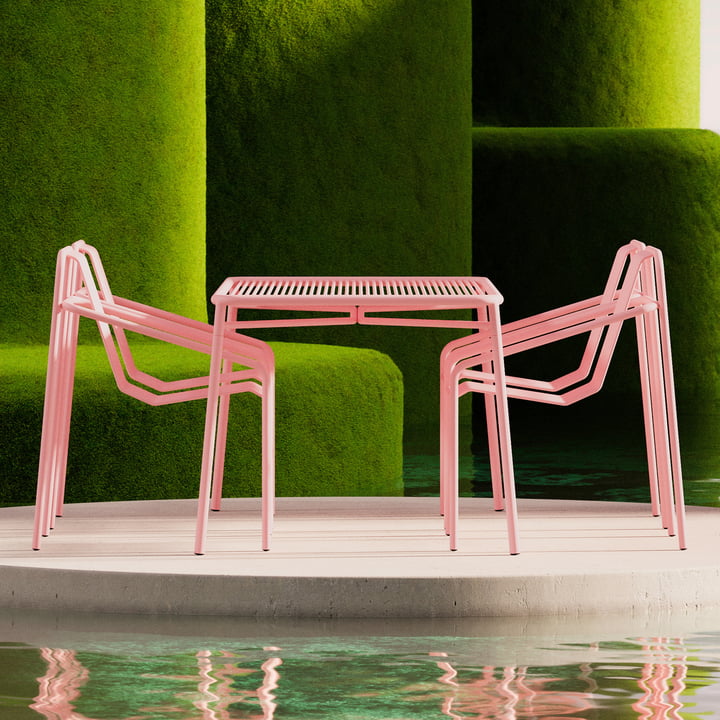 Objekte Unsere Tage - Ivy tuinset: tafel large + 4 stoelen - Oosterlinck