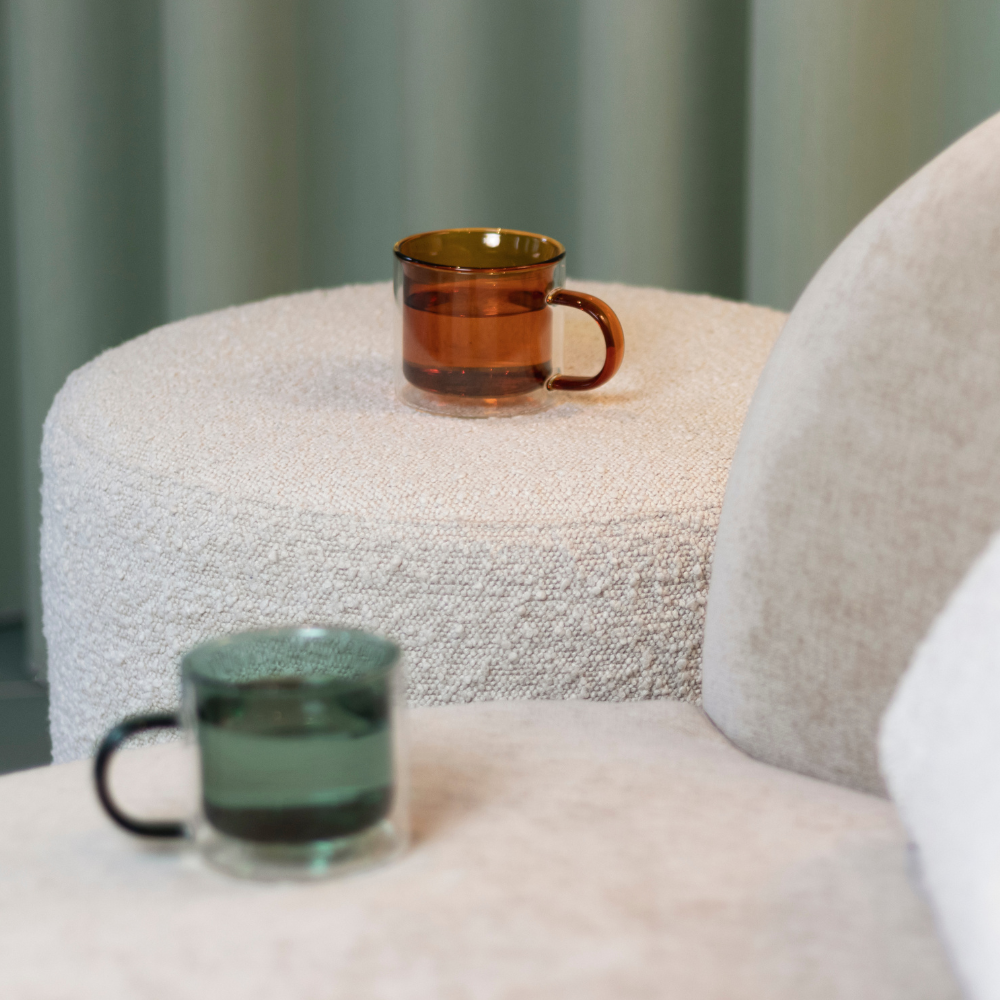 ONA Liv dubbelwandige mokken amber - set van 2 - Oosterlinck