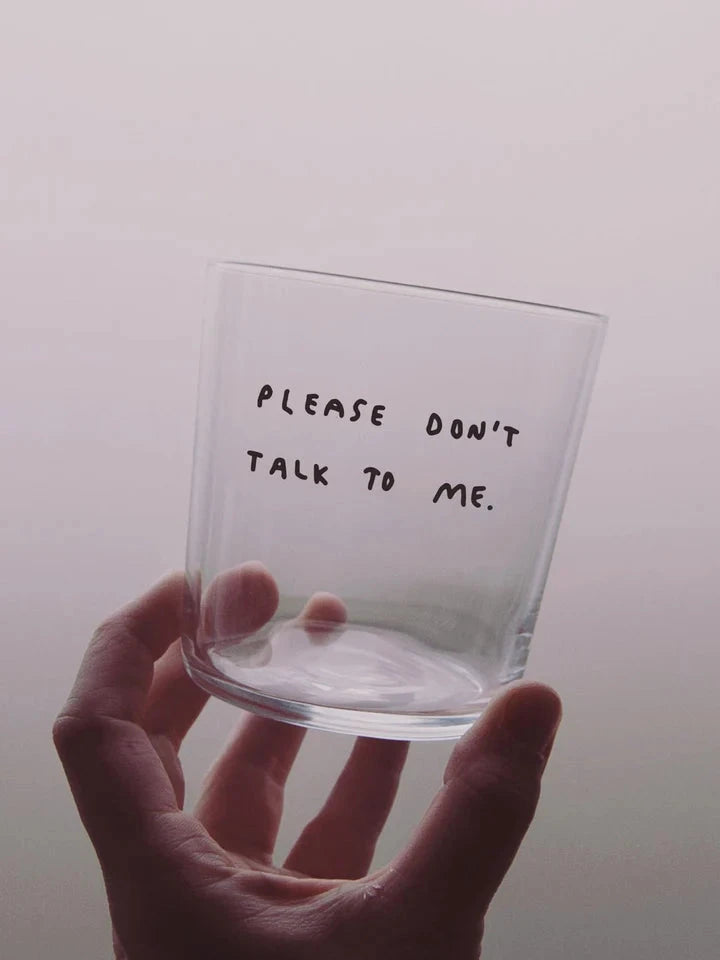 Yahya Studio Glas Please don't talk to me - Oosterlinck