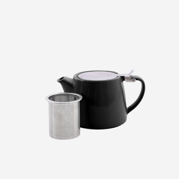 Point-Virgule Theepot met zeef mat zwart 500ml - Oosterlinck