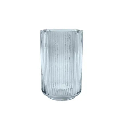 Point virgule vaas in glas - blauw - Oosterlinck