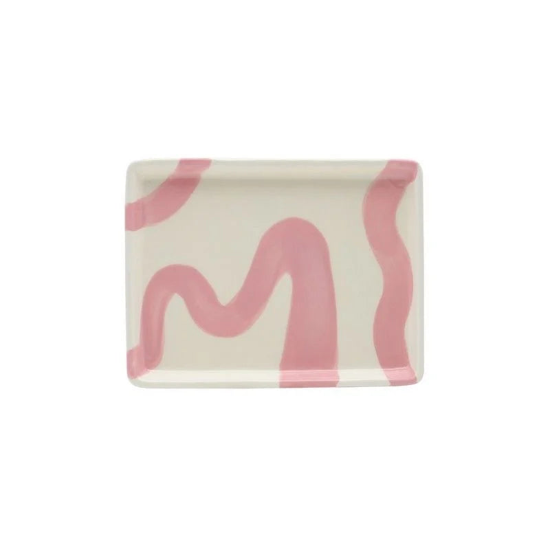 Que Rico Plateau Javier - Spanish Swirls Roze - Oosterlinck Home