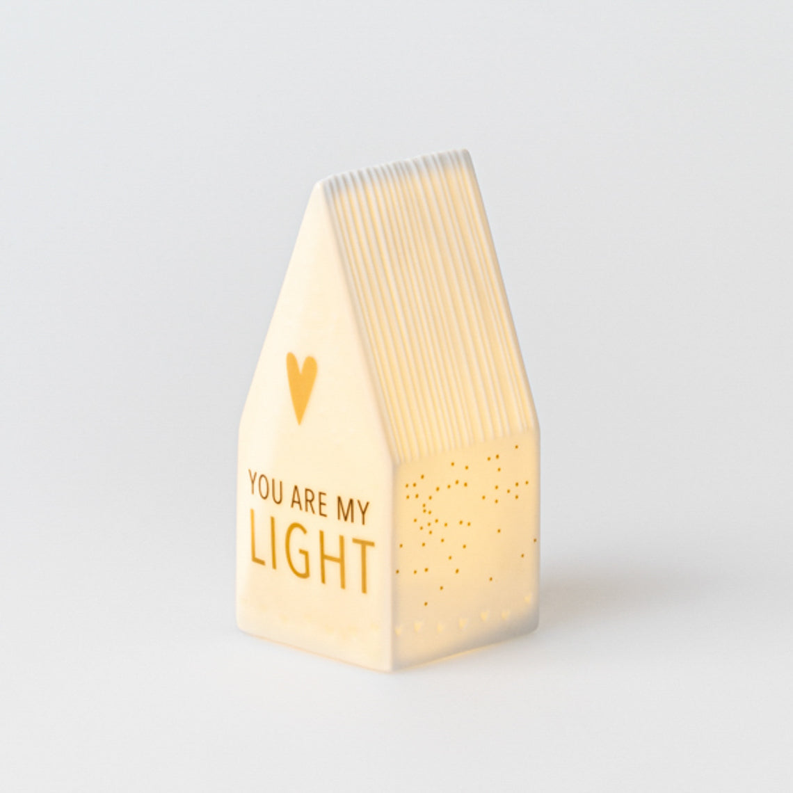 Räder Porseleinen Led-licht huisje You are my light - Oosterlinck Home