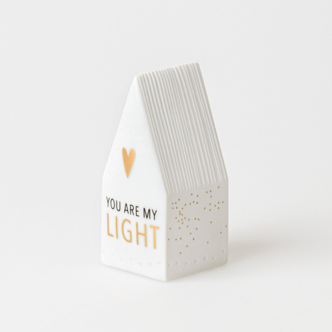 Räder Porseleinen Led-licht huisje You are my light - Oosterlinck Home